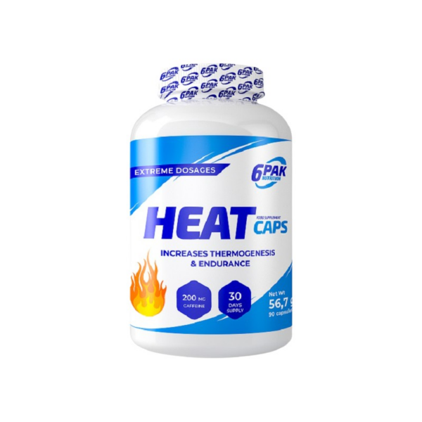 Heat Caps 6PAK Nutrition - 90 капсули, 30 Дози Heat Caps 6PAK Nutrition - 90 капсули, 30 Дози