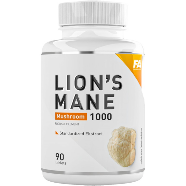 Lion's Mane Mushroom 1000 FA Nutrition - 90 Таблетки, 45 Дози Lion's Mane Mushroom 1000 FA Nutrition - 90 Таблетки, 45 Дози