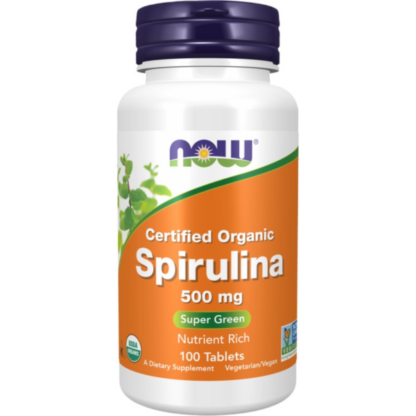 Spirulina 500 mg NOW Foods - 100 Таблетки Spirulina 500 mg NOW Foods - 100 Таблетки