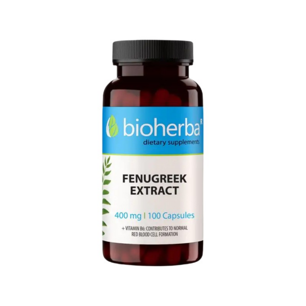 Fenugreek Seed 400 mg Bioherba - 100 капсули, 50 Дози Fenugreek Seed 400 mg Bioherba - 100 капсули, 50 Дози