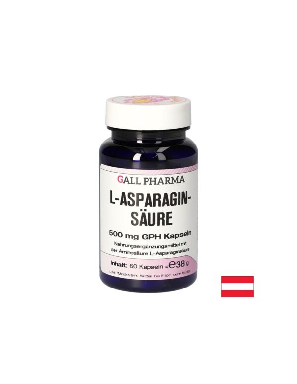Нервна и мозъчна функция L-Aспаргинова киселина 500 mg Gall Pharma - 60 капсули Нервна и мозъчна функция L-Aспаргинова киселина 500 mg Gall Pharma - 60 капсули