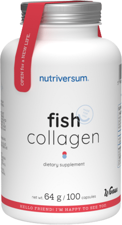 Hydrolyzed Fish Collagen 500 mg | Dedicated to Women Nutriversum - 100 капсули, 50 Дози Hydrolyzed Fish Collagen 500 mg | Dedicated to Women Nutriversum - 100 капсули, 50 Дози