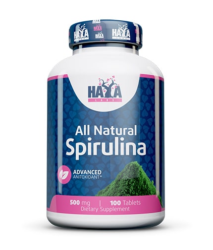 HAYA LABS All Natural Spirulina 500 mg / 100 Tabs HAYA LABS All Natural Spirulina 500 mg / 100 Tabs