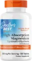 BEST High Absorption 100% Chelated Magnesium Doctor's Best - 120 Таблетки, 60 Дози BEST High Absorption 100% Chelated Magnesium Doctor's Best - 120 Таблетки, 60 Дози