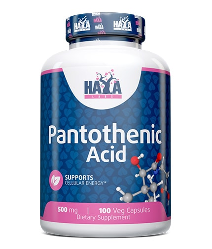 HAYA LABS Pantothenic Acid 500 mg / 100 Vcaps HAYA LABS Pantothenic Acid 500 mg / 100 Vcaps