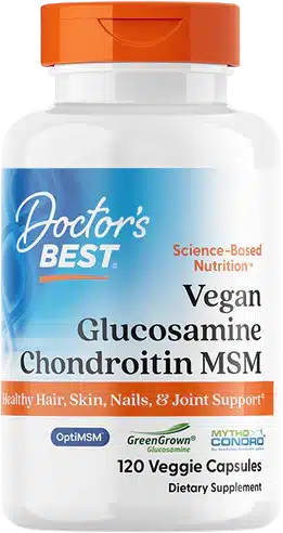 Vegan Glucosamine & Chondroitin & MSM Doctor's Best - 120 капсули, 30 Дози Vegan Glucosamine & Chondroitin & MSM Doctor's Best - 120 капсули, 30 Дози