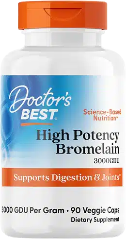 Bromelain 3000 GDU 500 mg | High Potency Doctor's Best - 90 капсули, 90 Дози Bromelain 3000 GDU 500 mg | High Potency Doctor's Best - 90 капсули, 90 Дози