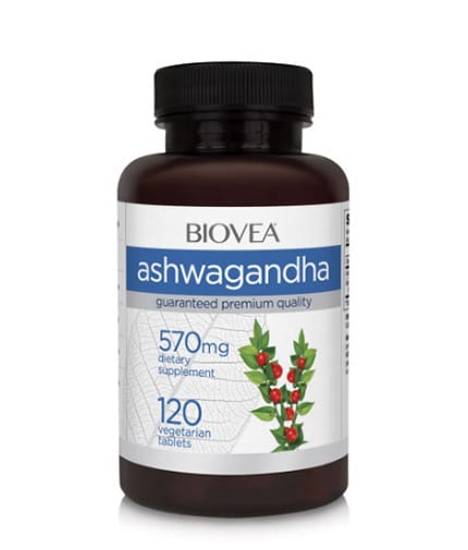 BIOVEA Ashwagandha 570 mg / 120 Tabs BIOVEA Ashwagandha 570 mg / 120 Tabs