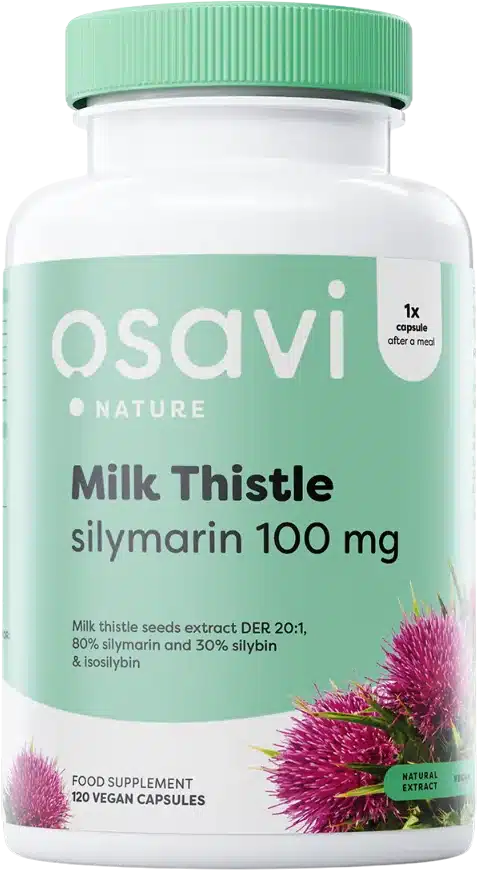 Milk Thistle | Silymarin 100 mg Osavi - 120 капсули, 120 Дози Milk Thistle | Silymarin 100 mg Osavi - 120 капсули, 120 Дози