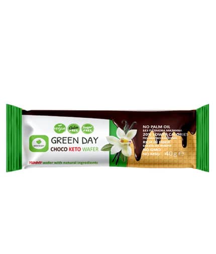 GREEN DAY Choco Keto Wafer / 40 g GREEN DAY Choco Keto Wafer / 40 g