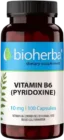Vitamin B-6 100 mg | Pyridoxine Bioherba - 100 капсули, 100 Дози Vitamin B-6 100 mg | Pyridoxine Bioherba - 100 капсули, 100 Дози