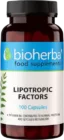 Lipotropic Factors 350 mg Bioherba - 100 капсули, 100 Дози Lipotropic Factors 350 mg Bioherba - 100 капсули, 100 Дози