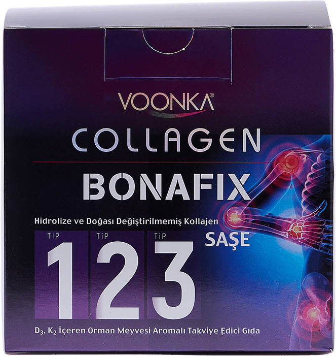Collagen Bonafix Powder | with Collagen Type I, II & III Voonka - 30 x ...