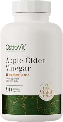 Apple Cider Vinegar 600 mg OstroVit - 90 капсули, 90 Дози Apple Cider Vinegar 600 mg OstroVit - 90 капсули, 90 Дози