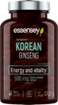 Korean Ginseng 500 mg ESSENSEY - 90 капсули, 90 Дози Korean Ginseng 500 mg ESSENSEY - 90 капсули, 90 Дози