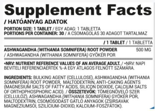Ashwagandha 500 mg Nutriversum - 30 Таблетки, 30 Дози снимка 1 - HealthMall Ashwagandha 500 mg Nutriversum - 30 Таблетки, 30 Дози снимка 1 - HealthMall