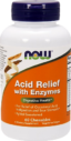Acid Relief with Enzymes NOW Foods - 60 Дъвчащи таблетки, 30 Дози Acid Relief with Enzymes NOW Foods - 60 Дъвчащи таблетки, 30 Дози