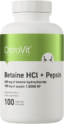 Betaine HCl + Pepsin OstroVit - 100 капсули, 100 Дози Betaine HCl + Pepsin OstroVit - 100 капсули, 100 Дози