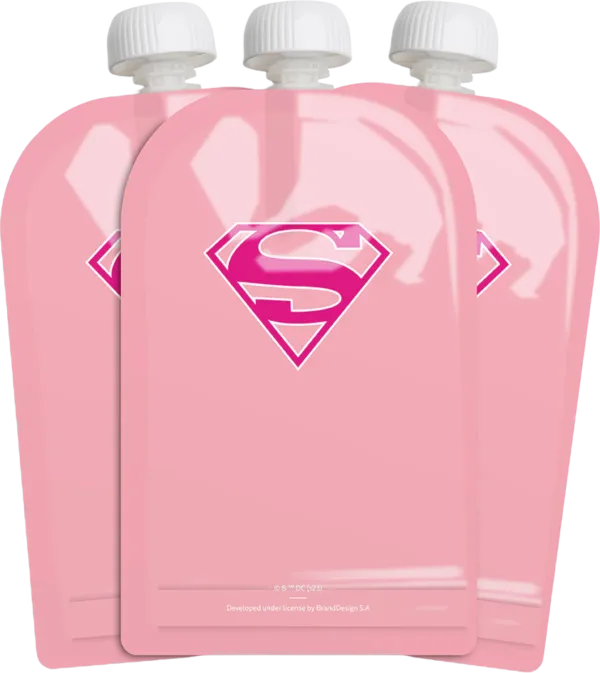 Squeeze Bag 180 ml / Supergirl Herobility - 3 бр. Squeeze Bag 180 ml / Supergirl Herobility - 3 бр.