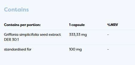 5-HTP 100 mg | 30% Extract from Griffonia simplicifolia Osavi - 120 капсули, 120 Дози снимка 1 - HealthMall 5-HTP 100 mg | 30% Extract from Griffonia simplicifolia Osavi - 120 капсули, 120 Дози снимка 1 - HealthMall