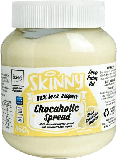 Chocaholic Skinny Spread | White Chocolate Skinny Food Co - 350 грама Chocaholic Skinny Spread | White Chocolate Skinny Food Co - 350 грама